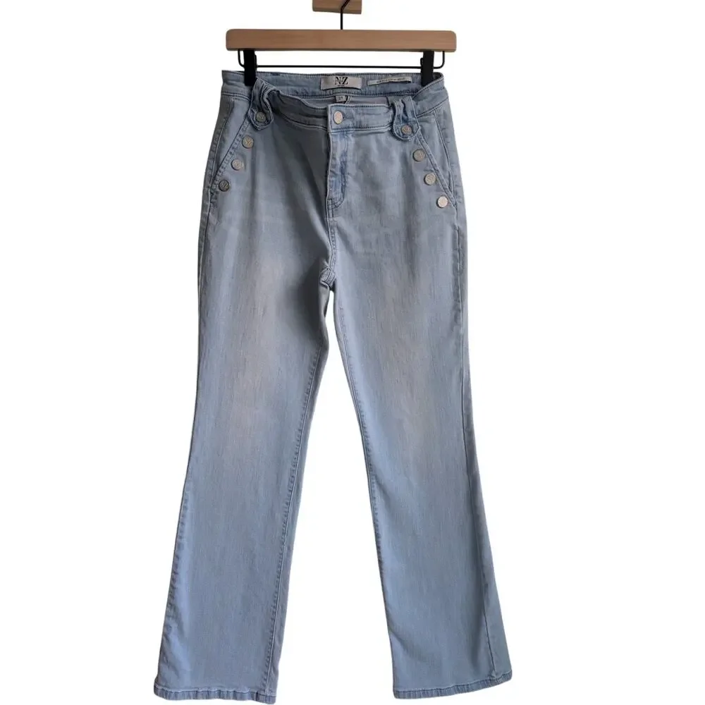 NIC+ZOE Sailor Mid-Rise Bootcut Jeans Light Wash size 29 - Picture 2 of 5